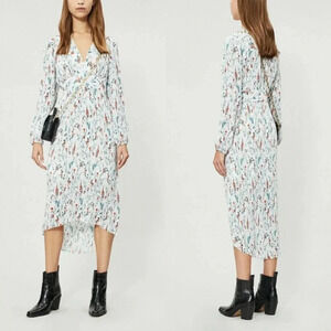 NWT Maje Rasiona Floral Long Sleeve Dress 2